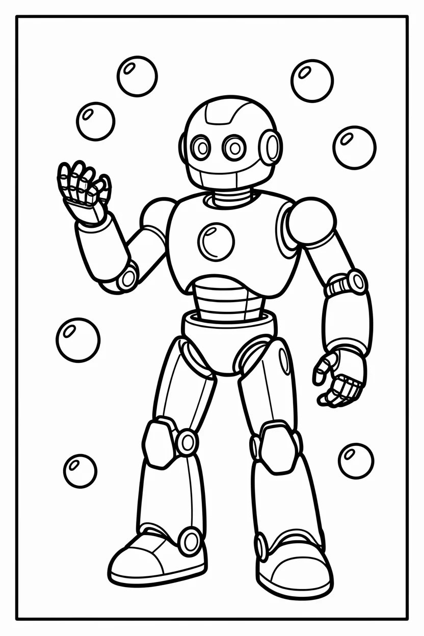 Desenhos de Robu00f4s para Imprimir e Colorir