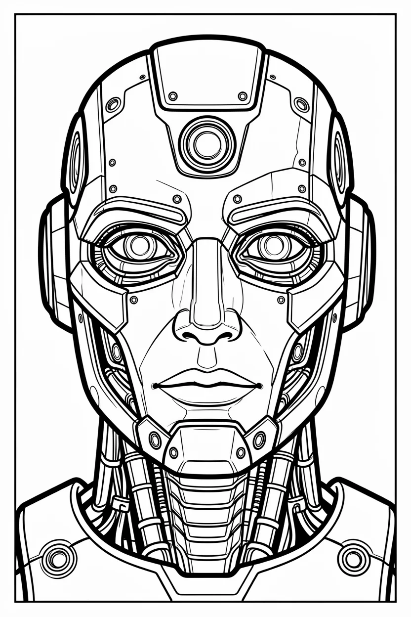 Desenhos de Robu00f4s para Imprimir e Colorir