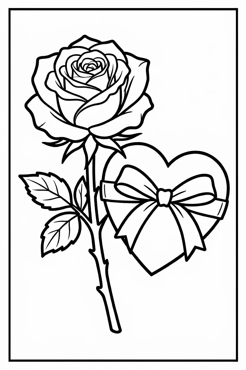 Desenhos de Rosas para Imprimir e Colorir
