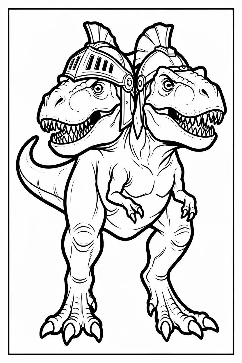 Desenhos de T-Rex para Imprimir e Colorir