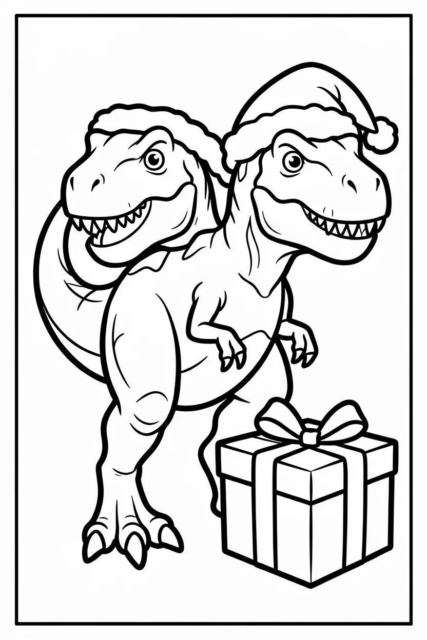 Desenhos de T-Rex para Imprimir e Colorir