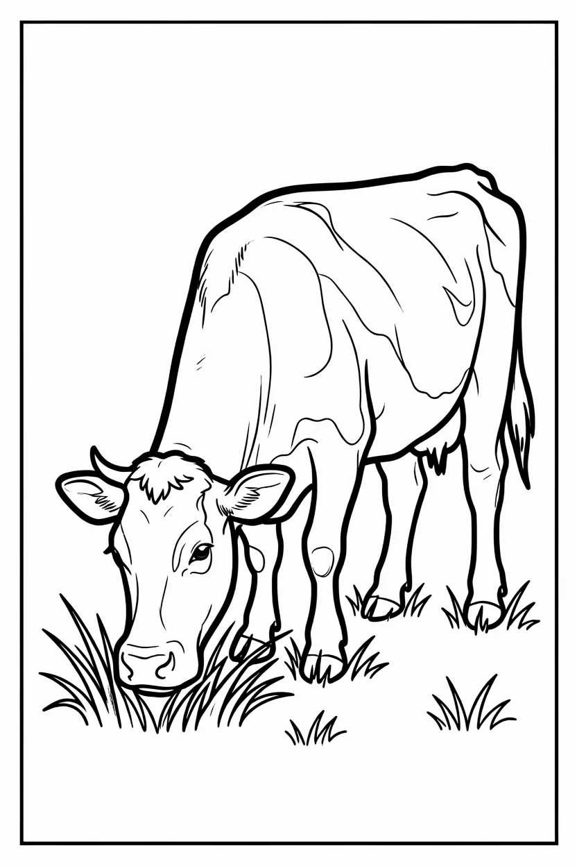 Desenhos de Vaca para Imprimir e Colorir