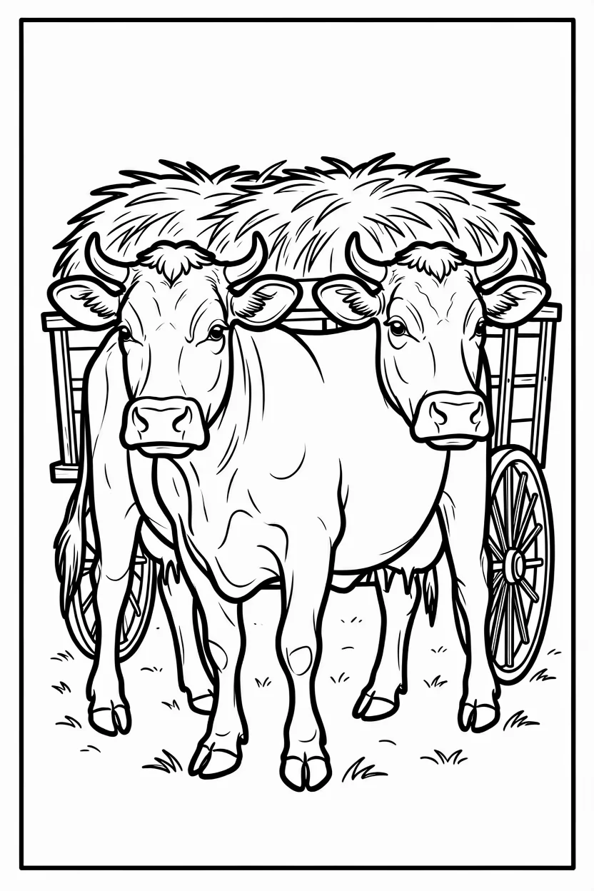 Desenhos de Vaca para Imprimir e Colorir