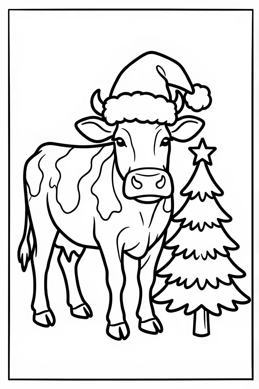 Desenhos de Vaca para Imprimir e Colorir