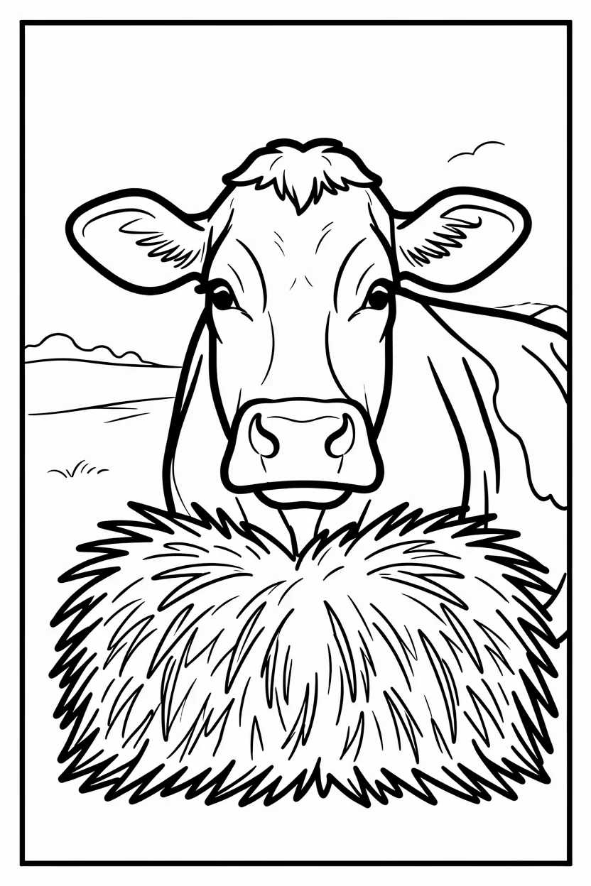Desenhos de Vaca para Imprimir e Colorir