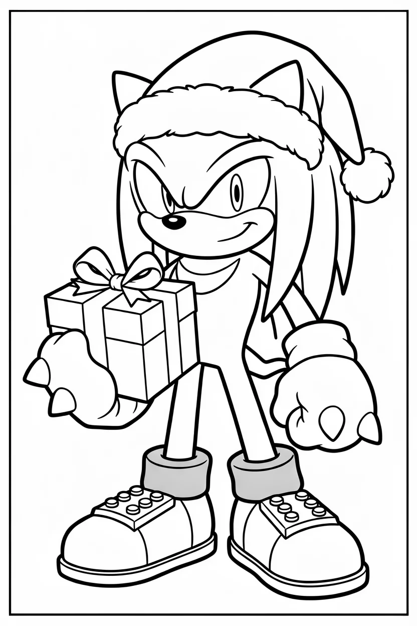 Desenhos do Knuckles para Imprimir e Colorir