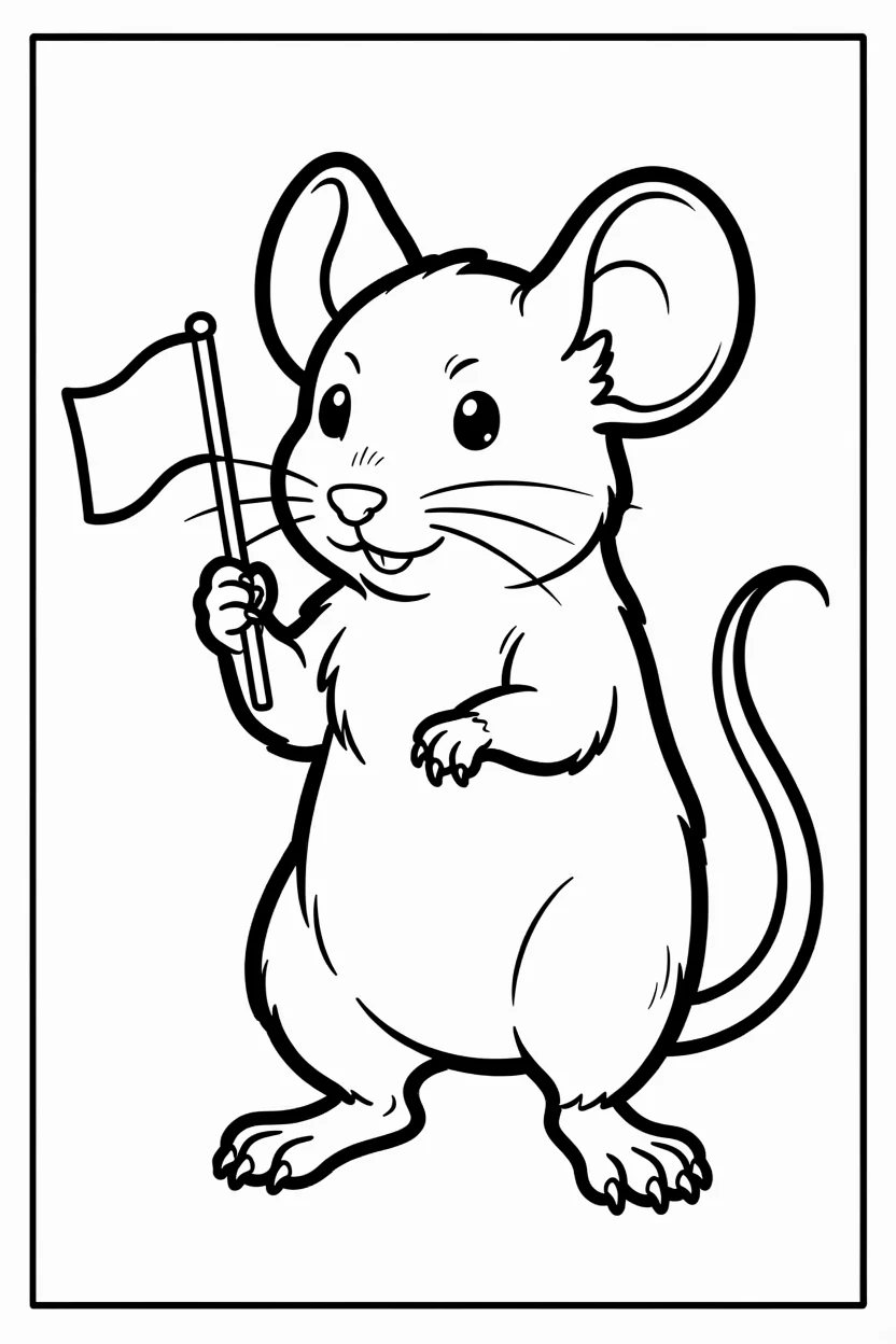Desenhos do Rato para Imprimir e Colorir