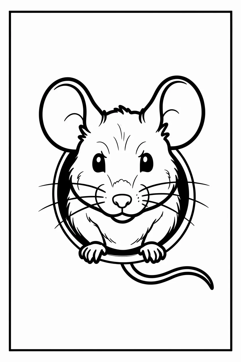 Desenhos do Rato para Imprimir e Colorir