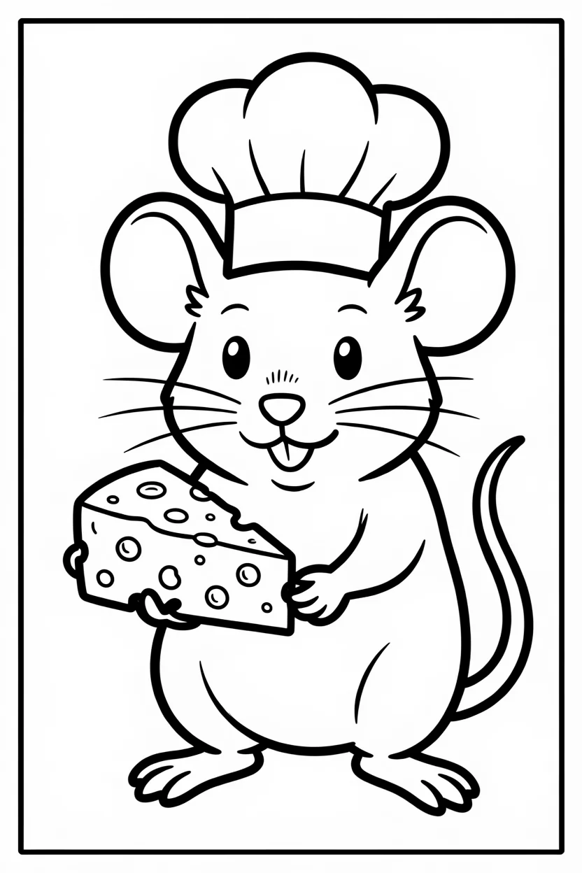Desenhos do Rato para Imprimir e Colorir