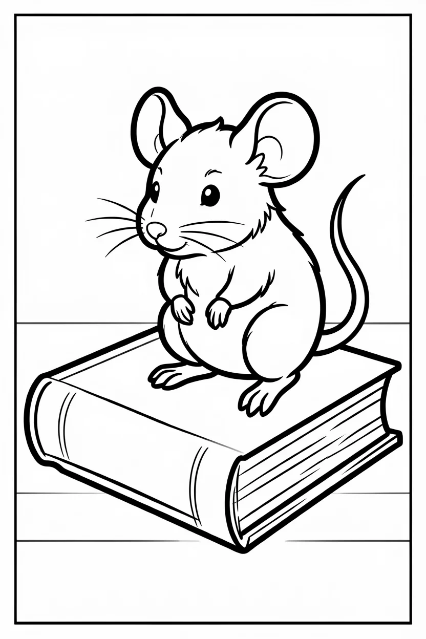 Desenhos do Rato para Imprimir e Colorir