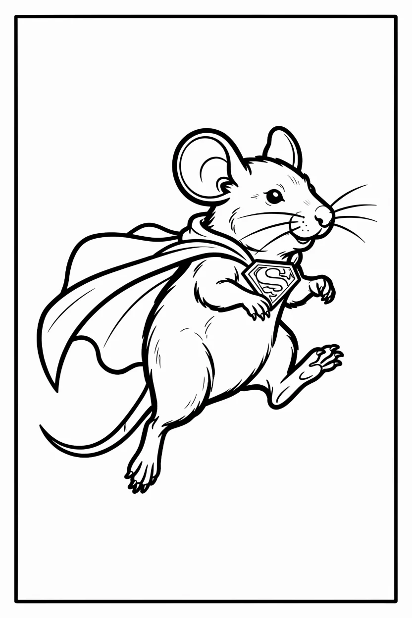 Desenhos do Rato para Imprimir e Colorir