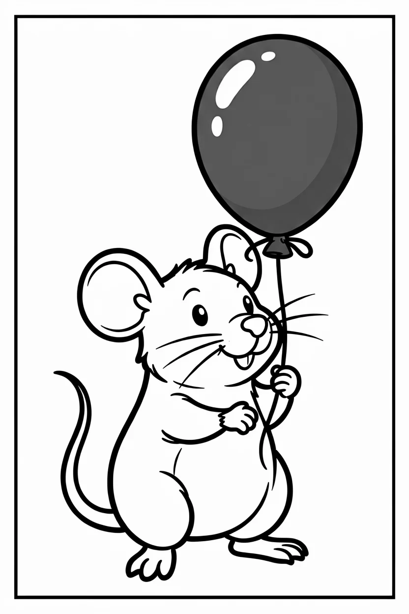 Desenhos do Rato para Imprimir e Colorir