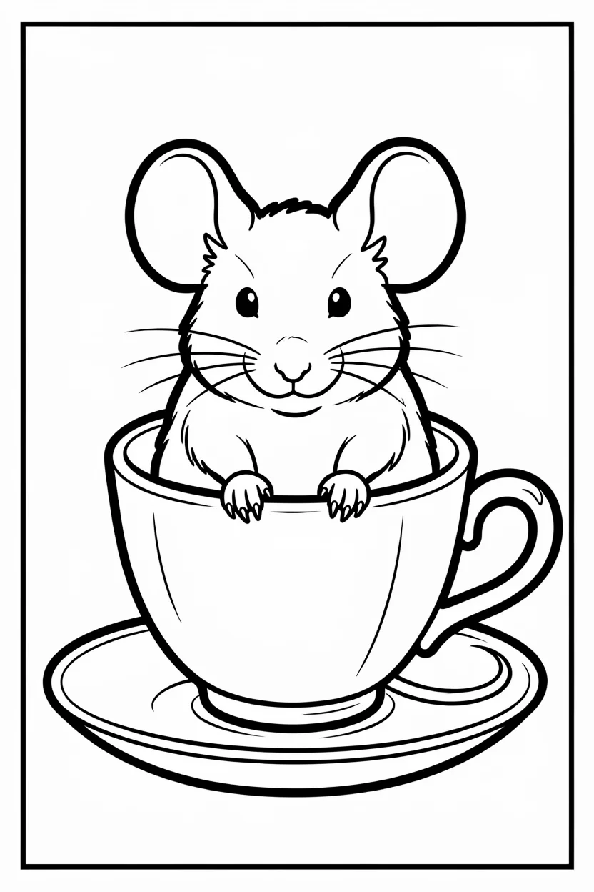 Desenhos do Rato para Imprimir e Colorir