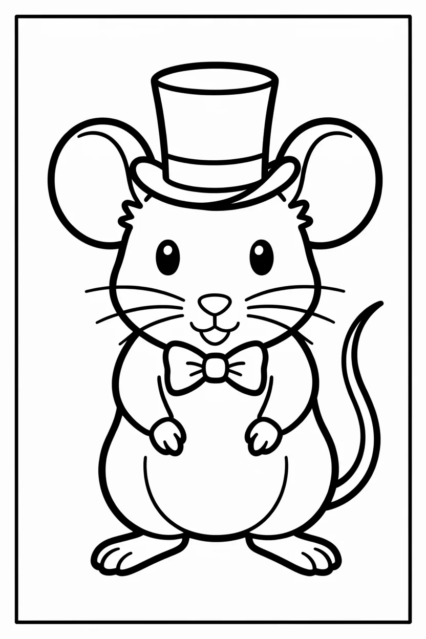 Desenhos do Rato para Imprimir e Colorir