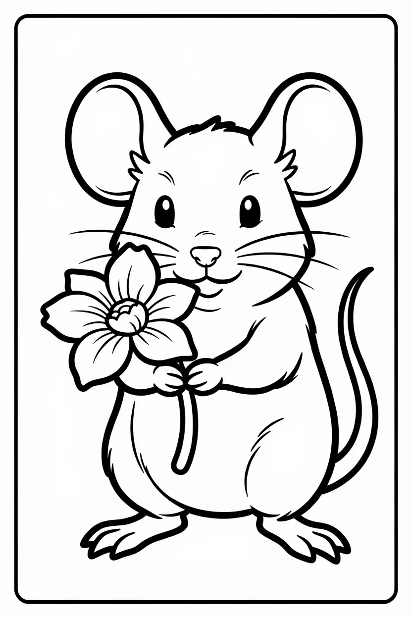 Desenhos do Rato para Imprimir e Colorir