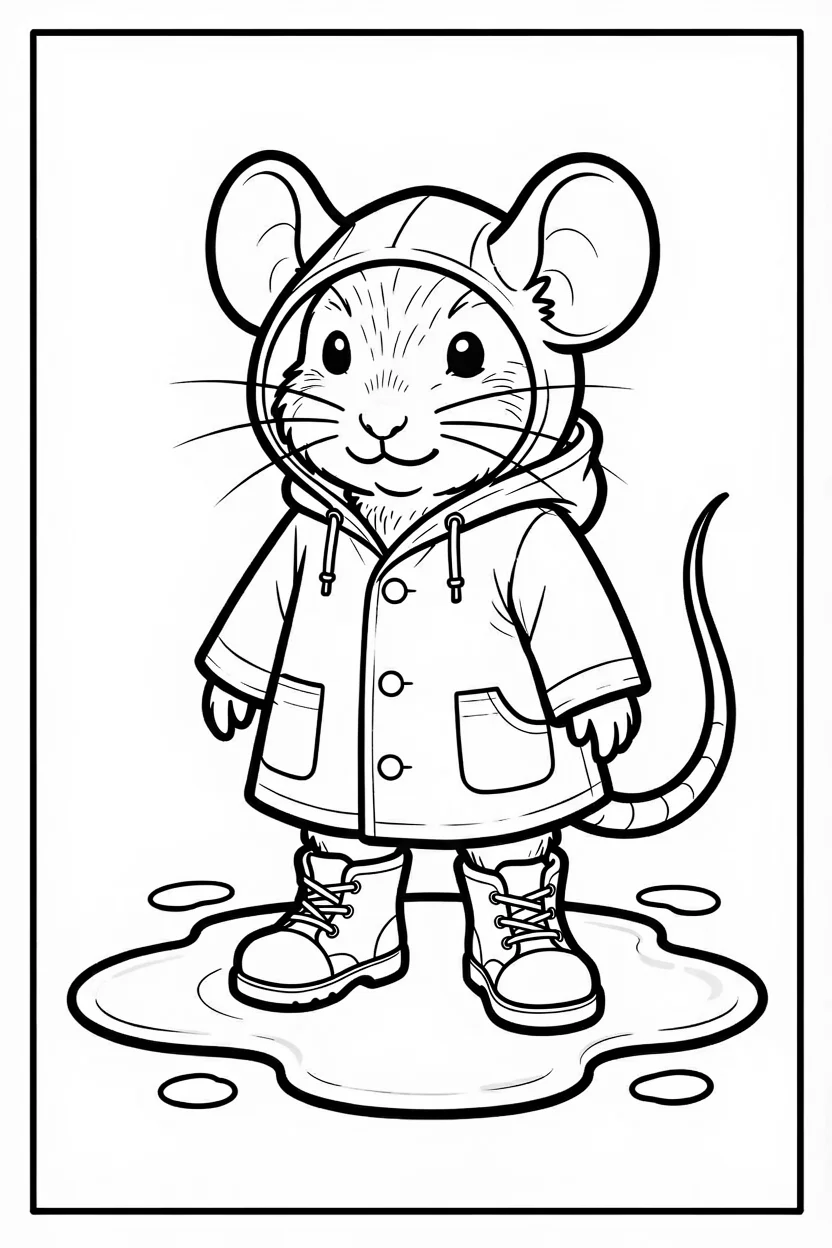 Desenhos do Rato para Imprimir e Colorir