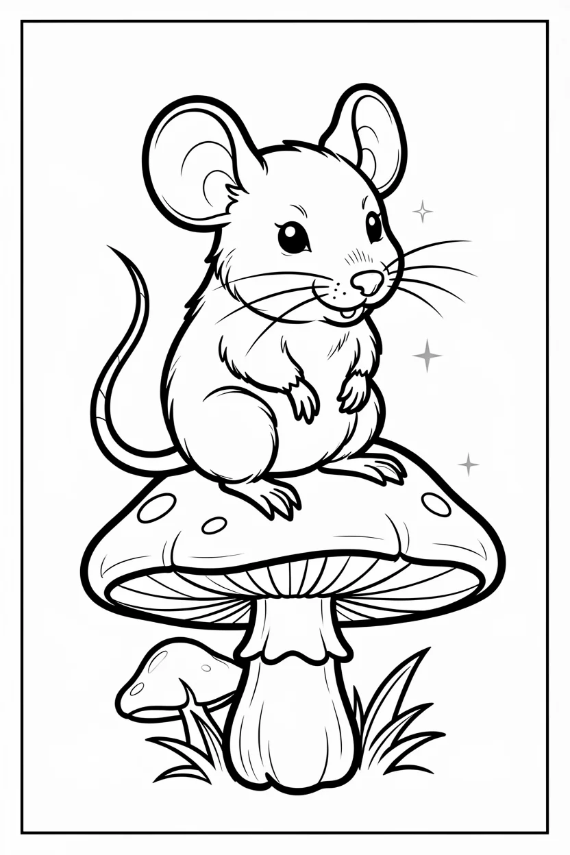 Desenhos do Rato para Imprimir e Colorir