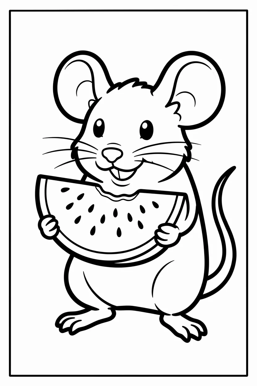 Desenhos do Rato para Imprimir e Colorir