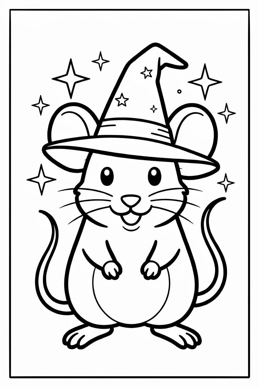 Desenhos do Rato para Imprimir e Colorir