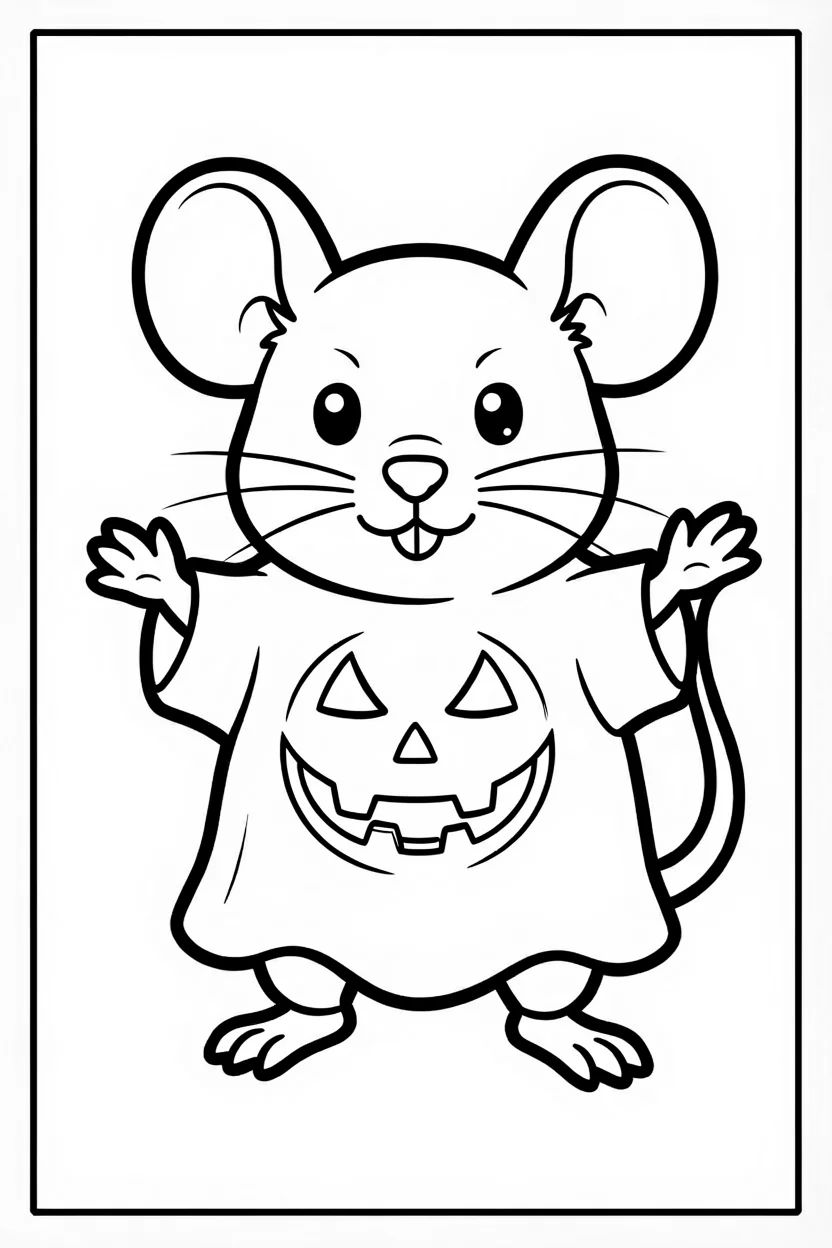 Desenhos do Rato para Imprimir e Colorir