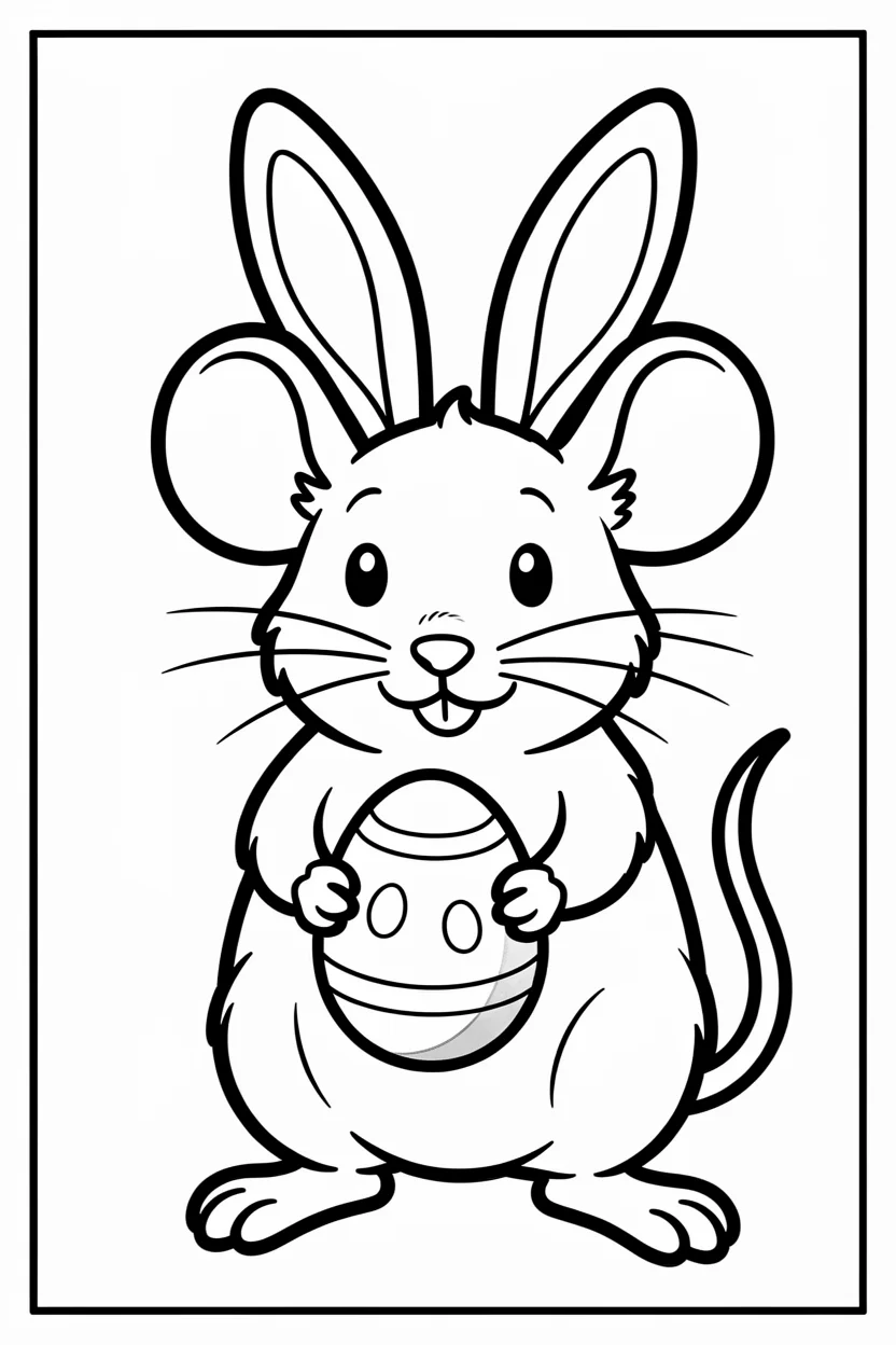 Desenhos do Rato para Imprimir e Colorir