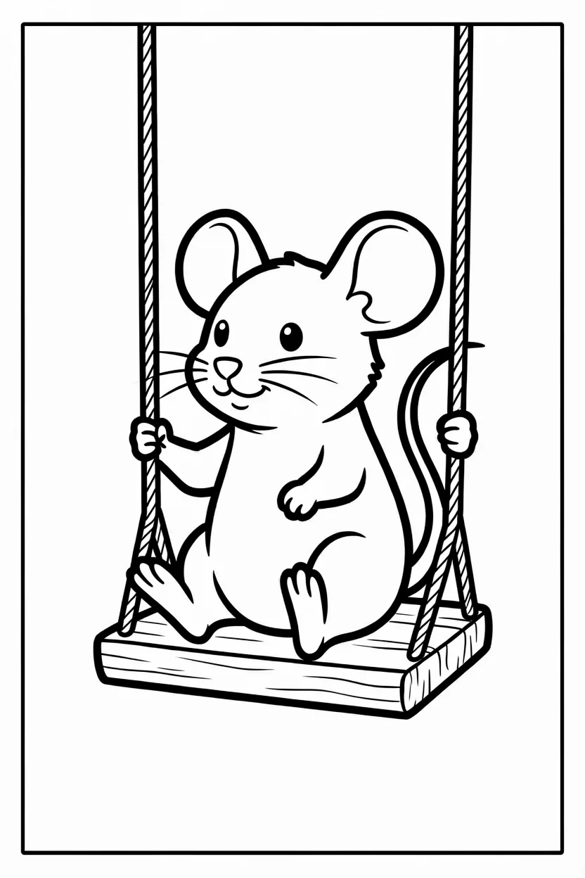 Desenhos do Rato para Imprimir e Colorir