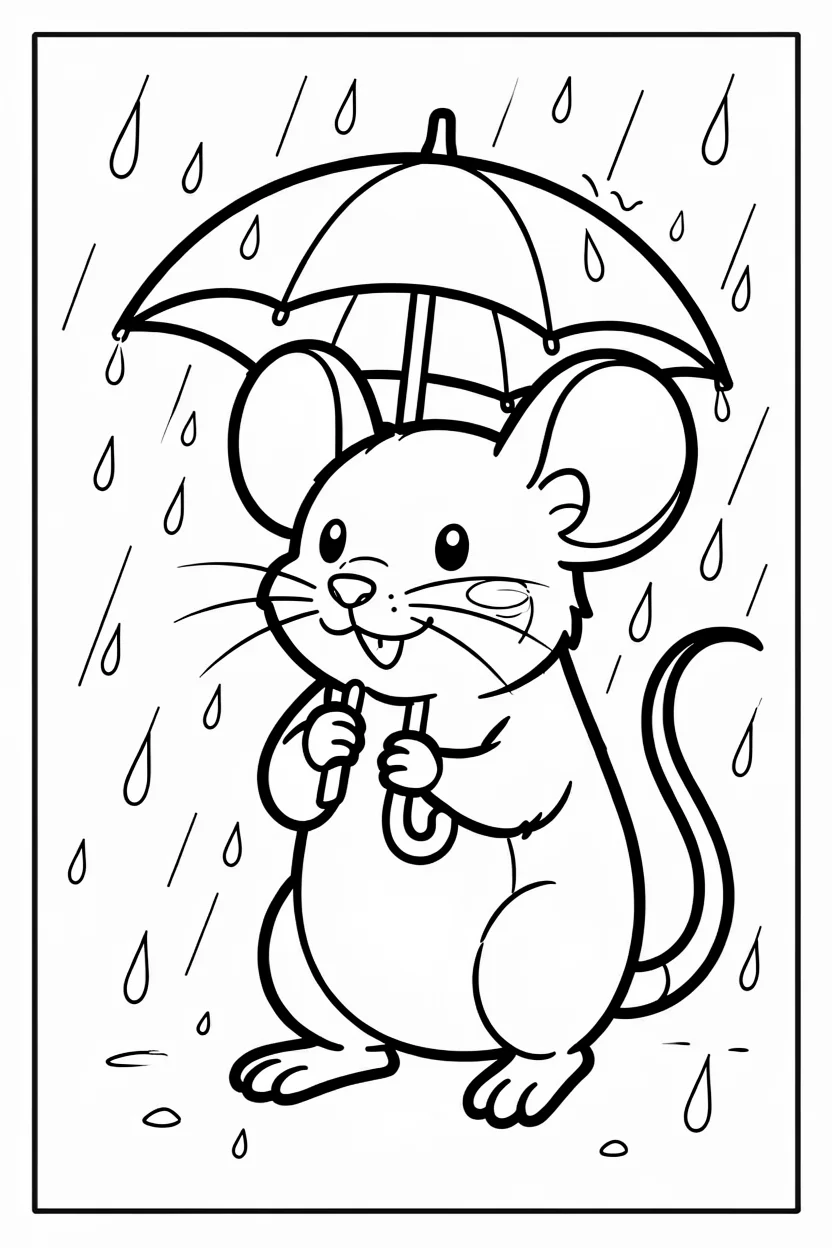 Desenhos do Rato para Imprimir e Colorir