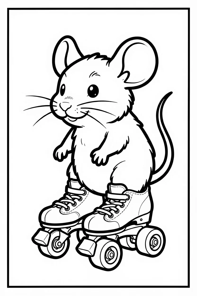 Desenhos do Rato para Imprimir e Colorir