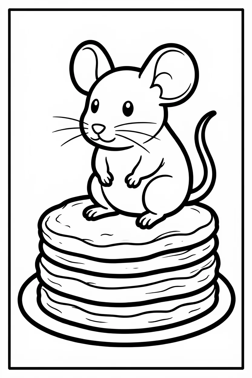 Desenhos do Rato para Imprimir e Colorir