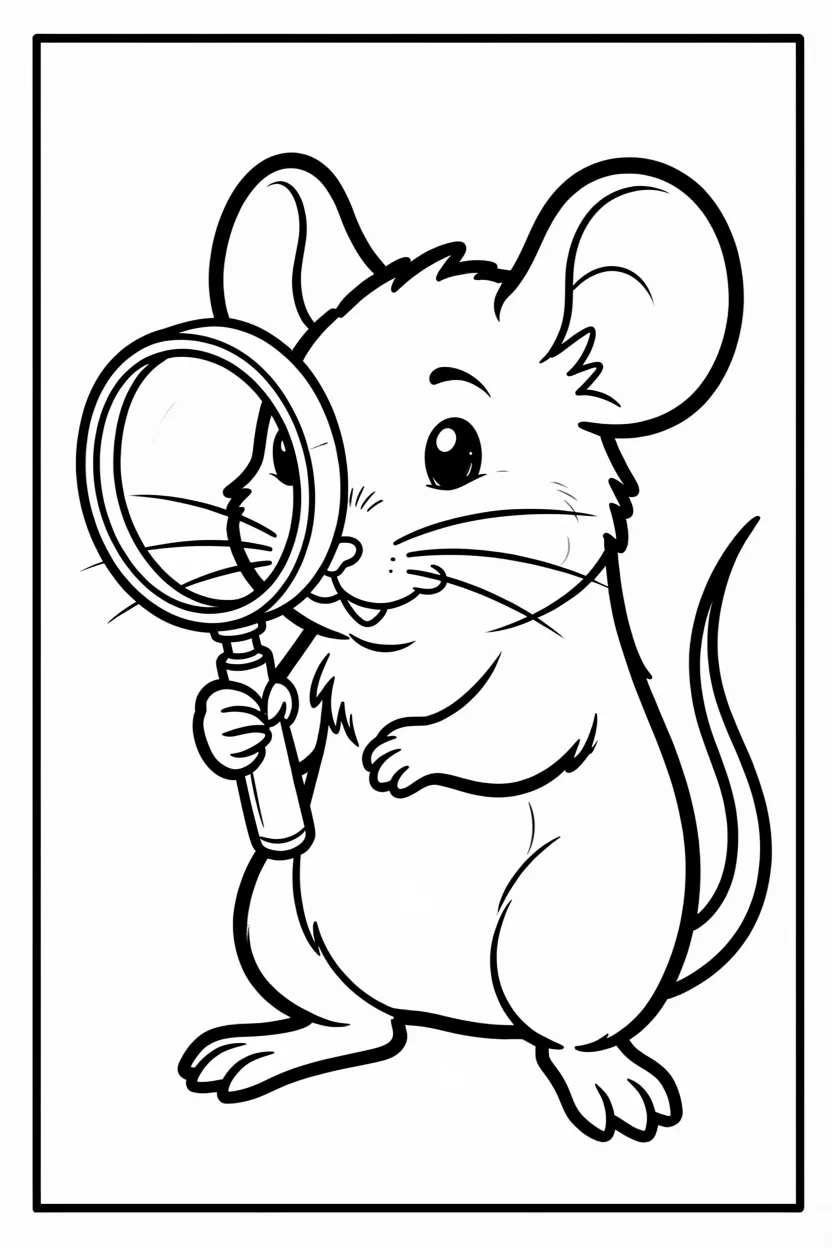 Desenhos do Rato para Imprimir e Colorir