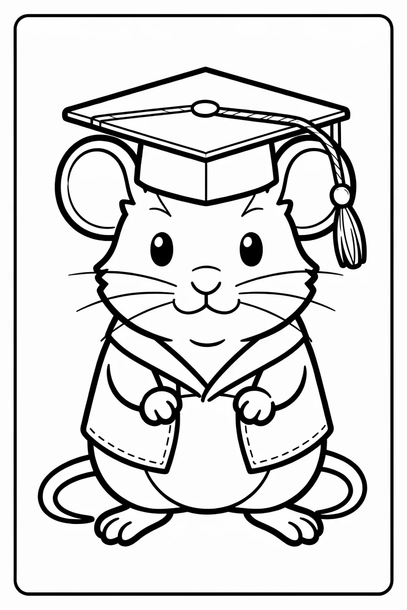 Desenhos do Rato para Imprimir e Colorir