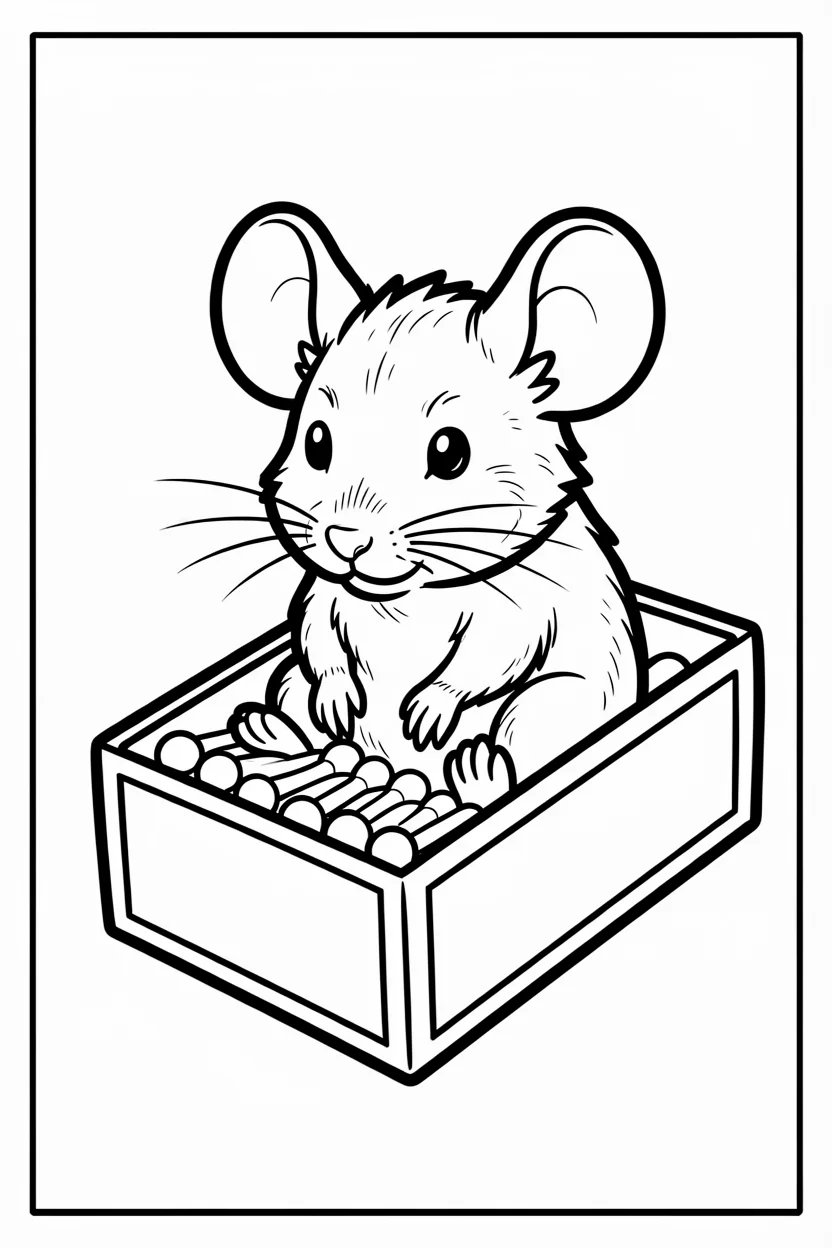 Desenhos do Rato para Imprimir e Colorir