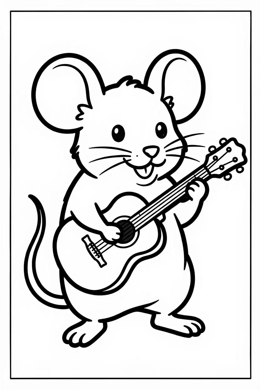 Desenhos do Rato para Imprimir e Colorir