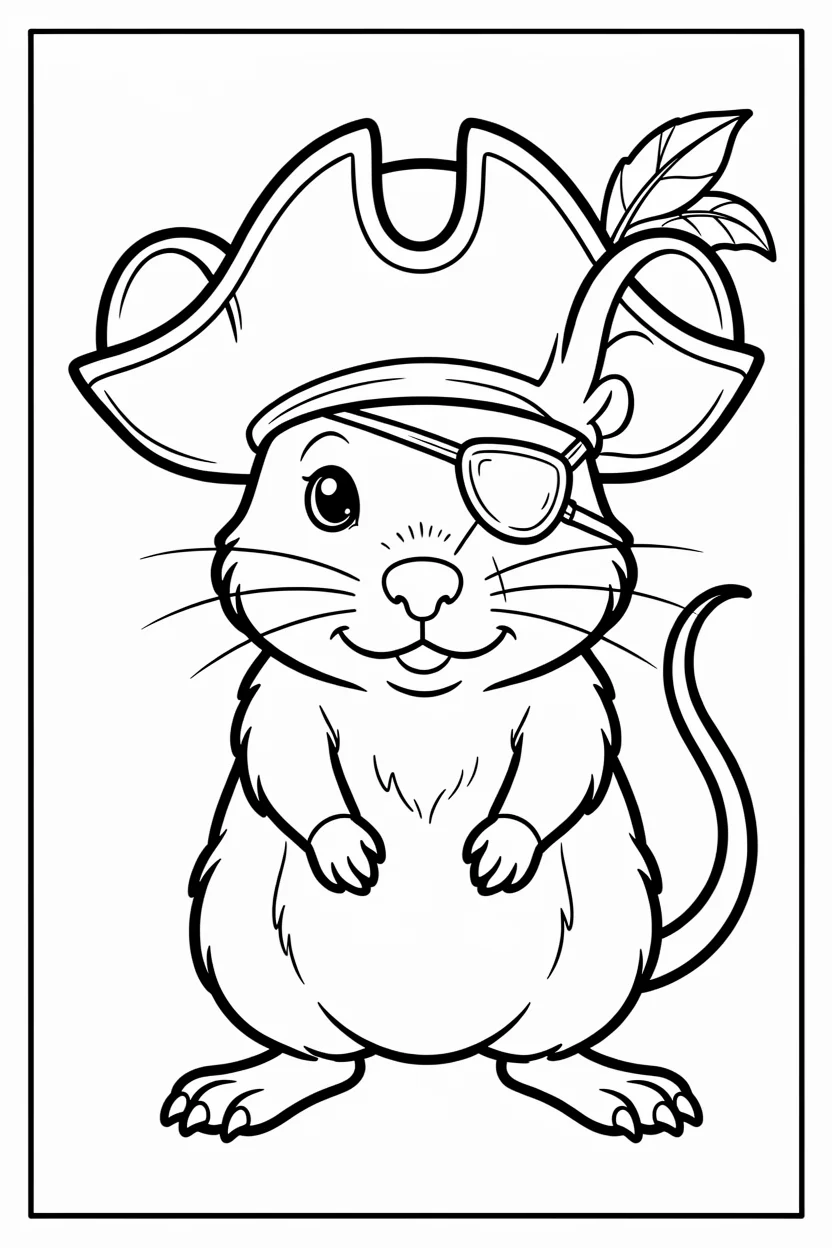 Desenhos do Rato para Imprimir e Colorir