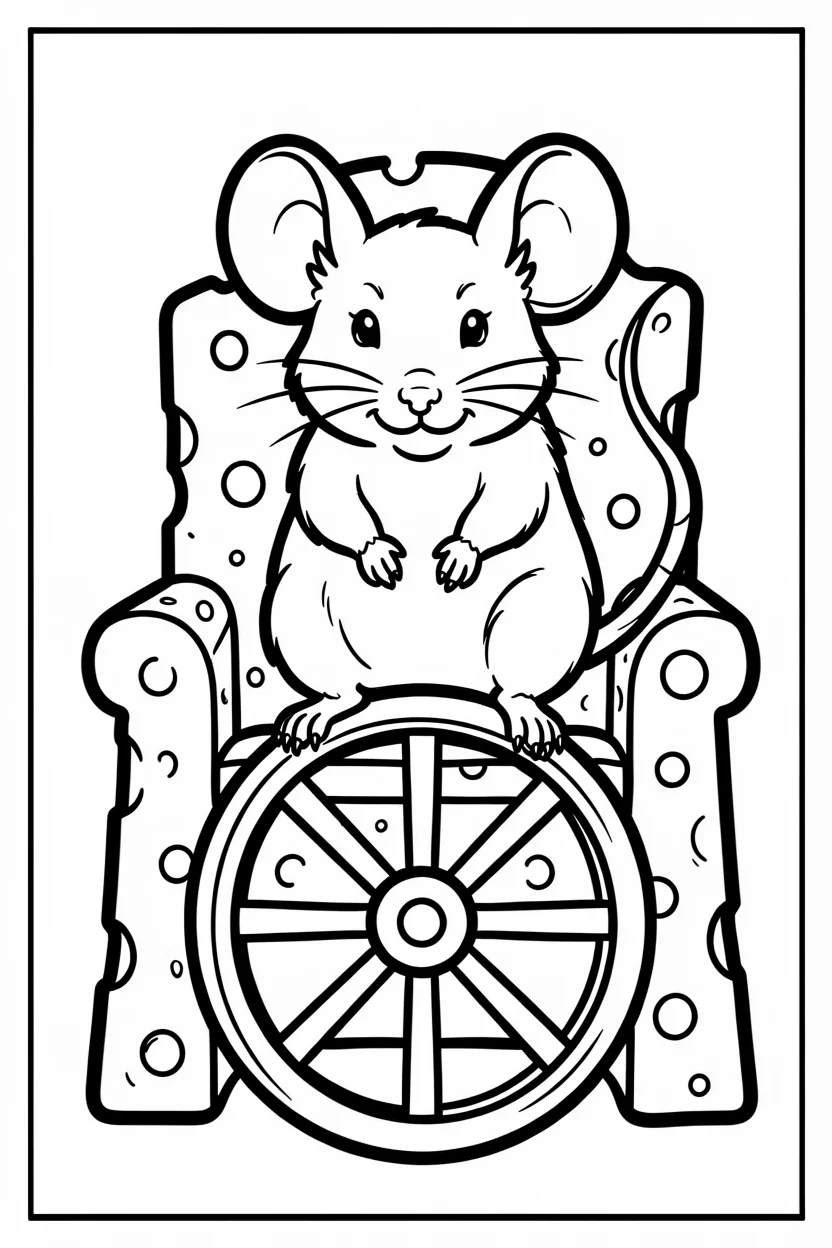 Desenhos do Rato para Imprimir e Colorir