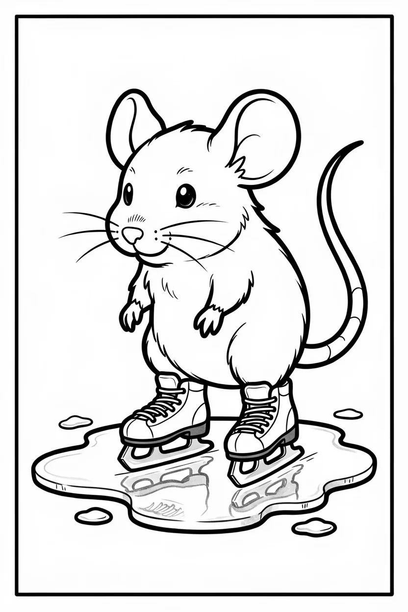 Desenhos do Rato para Imprimir e Colorir