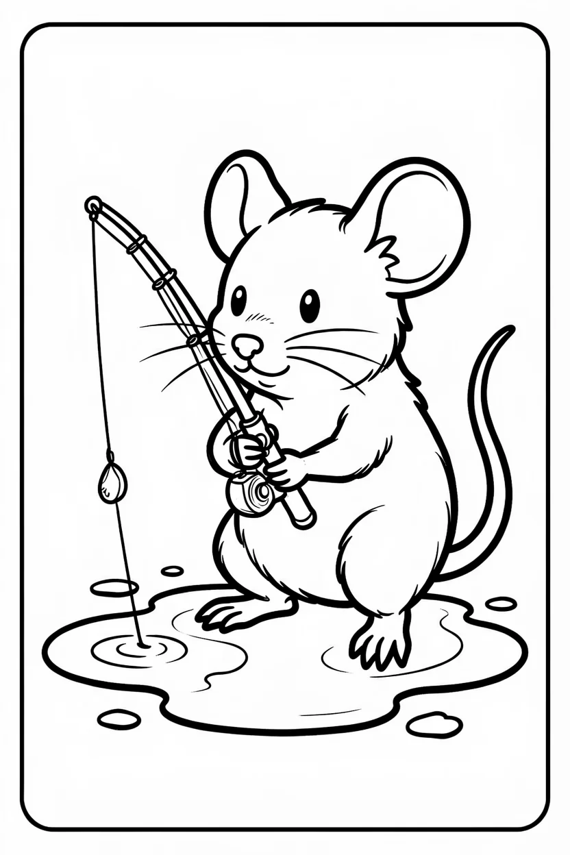 Desenhos do Rato para Imprimir e Colorir