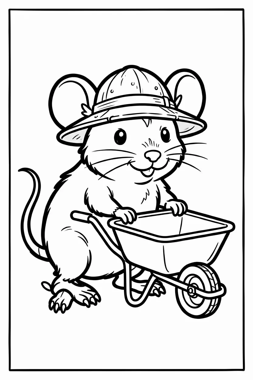 Desenhos do Rato para Imprimir e Colorir