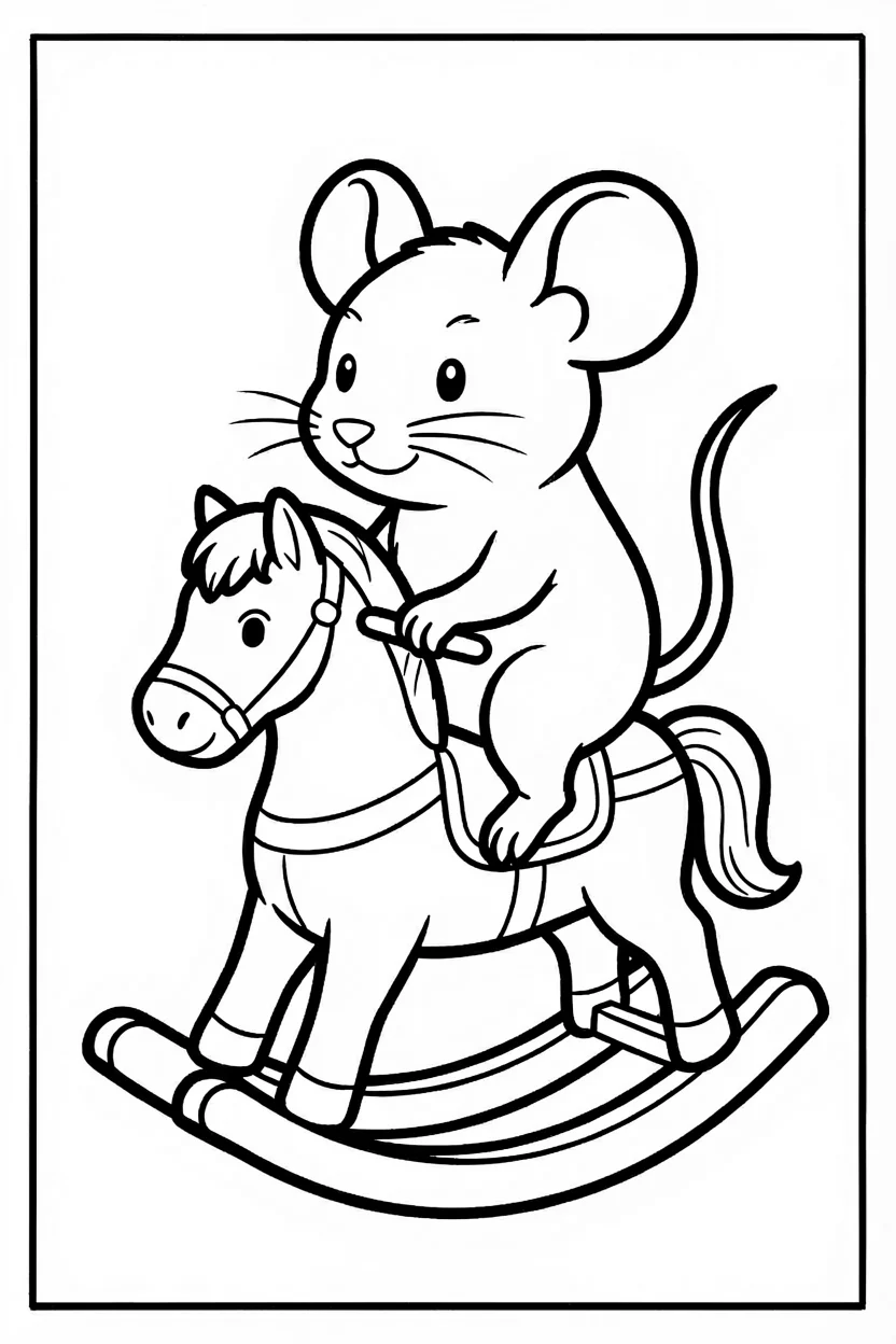 Desenhos do Rato para Imprimir e Colorir