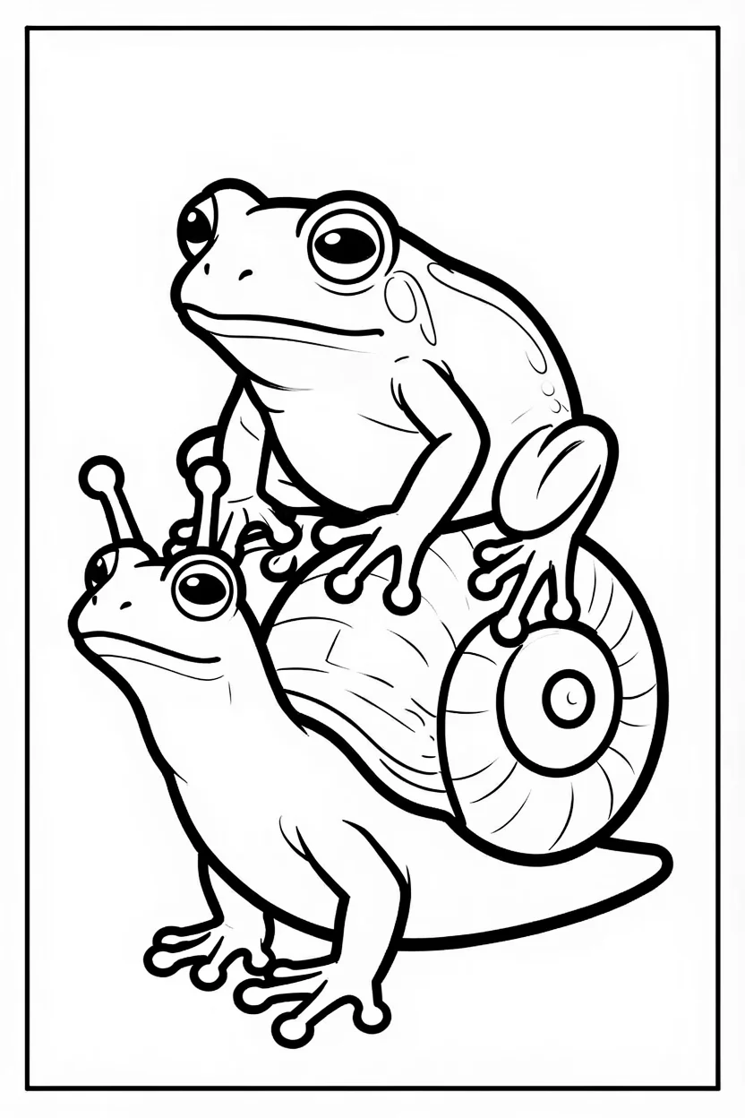 Desenhos do Sapo para Imprimir e Colorir
