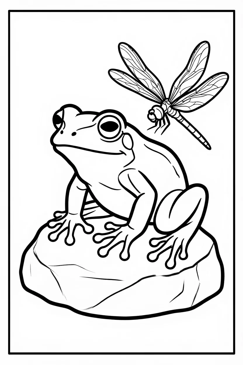Desenhos do Sapo para Imprimir e Colorir