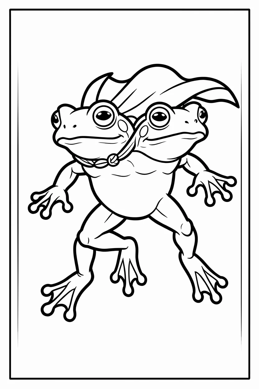 Desenhos do Sapo para Imprimir e Colorir