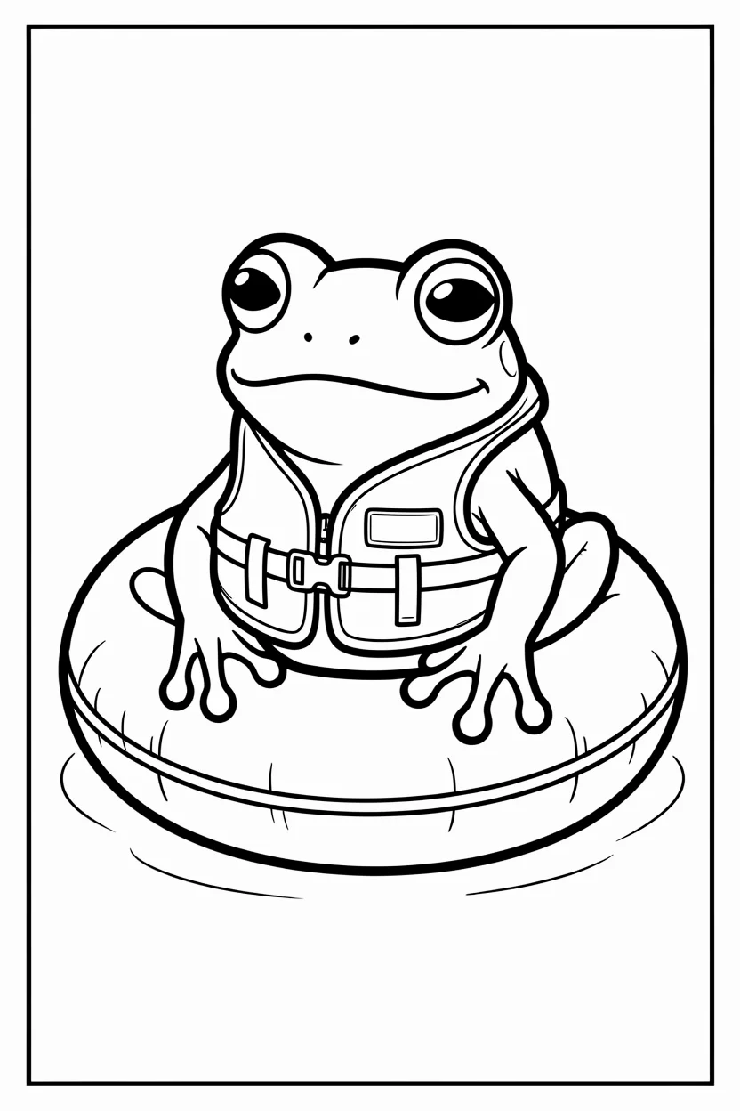 Desenhos do Sapo para Imprimir e Colorir