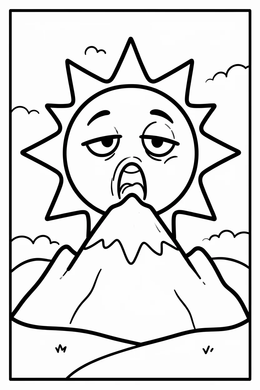 Desenhos do Sol para Imprimir e Colorir
