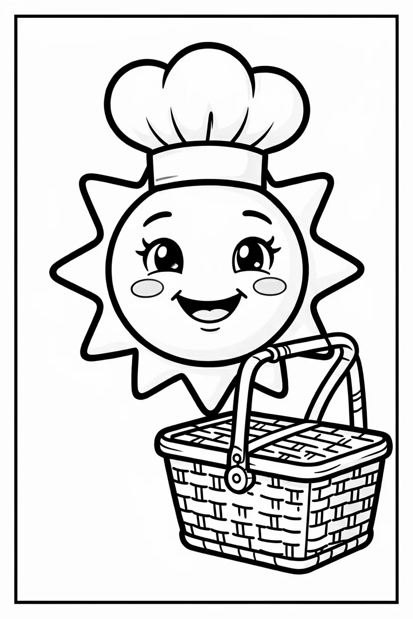 Desenhos do Sol para Imprimir e Colorir