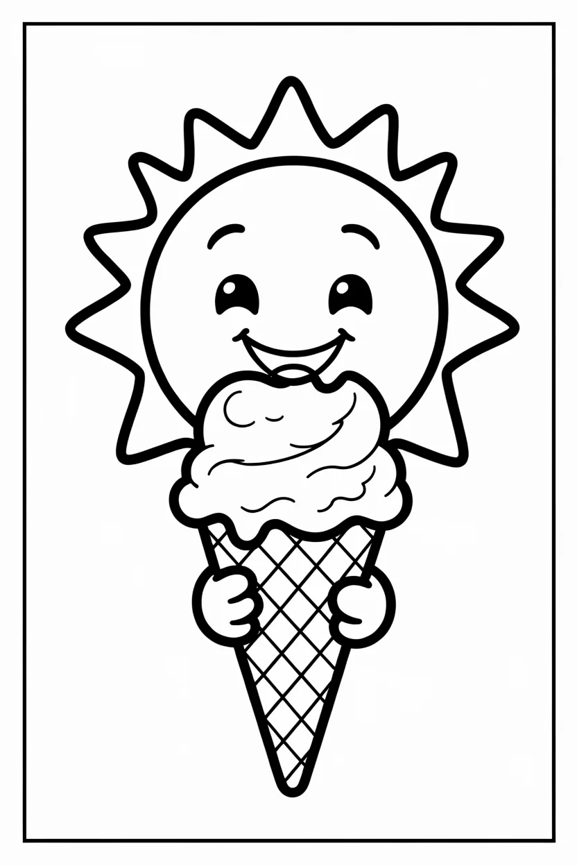 Desenhos do Sol para Imprimir e Colorir