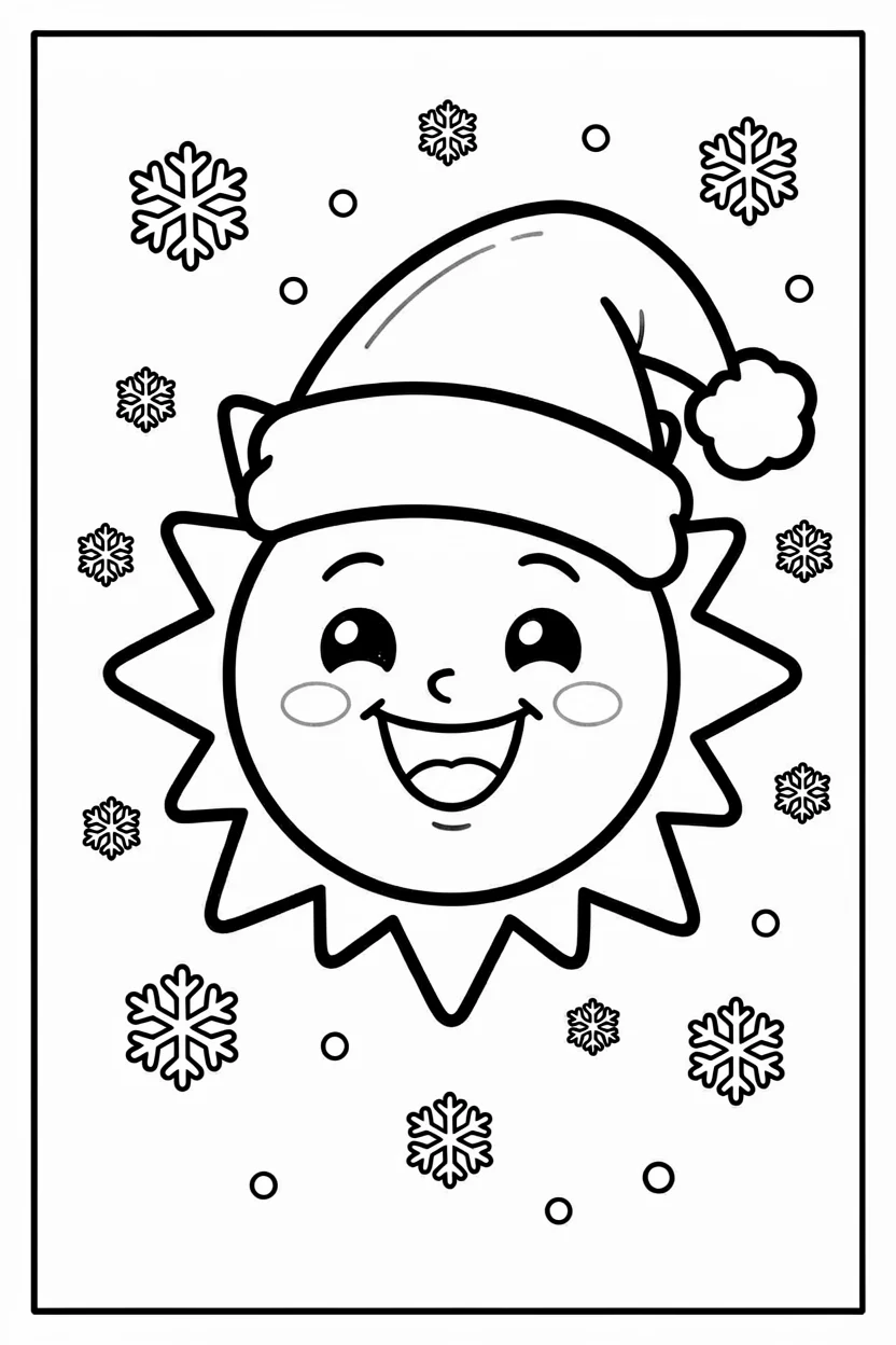Desenhos do Sol para Imprimir e Colorir