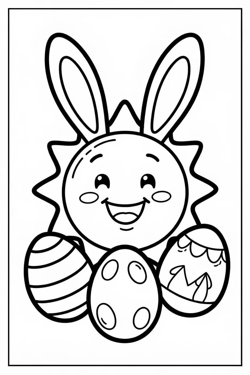 Desenhos do Sol para Imprimir e Colorir