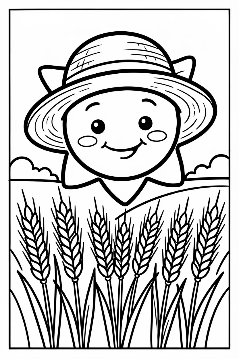 Desenhos do Sol para Imprimir e Colorir