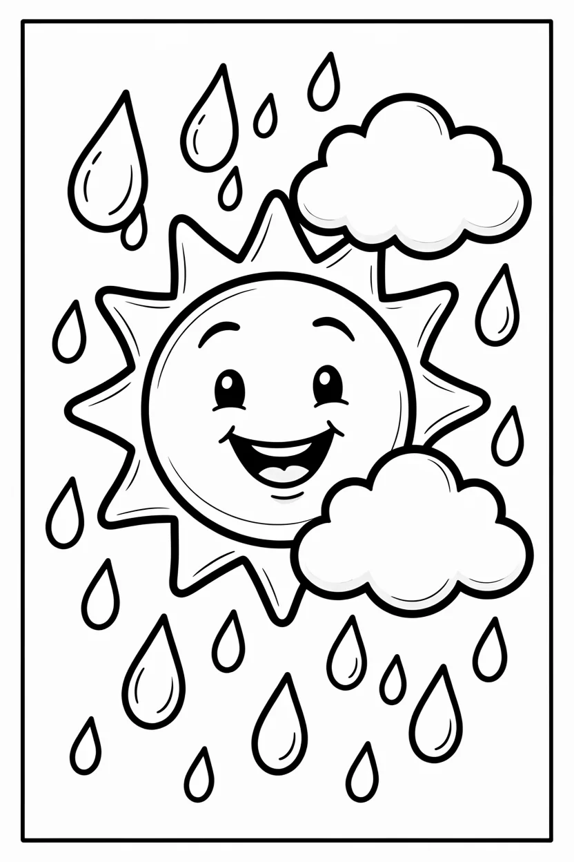 Desenhos do Sol para Imprimir e Colorir